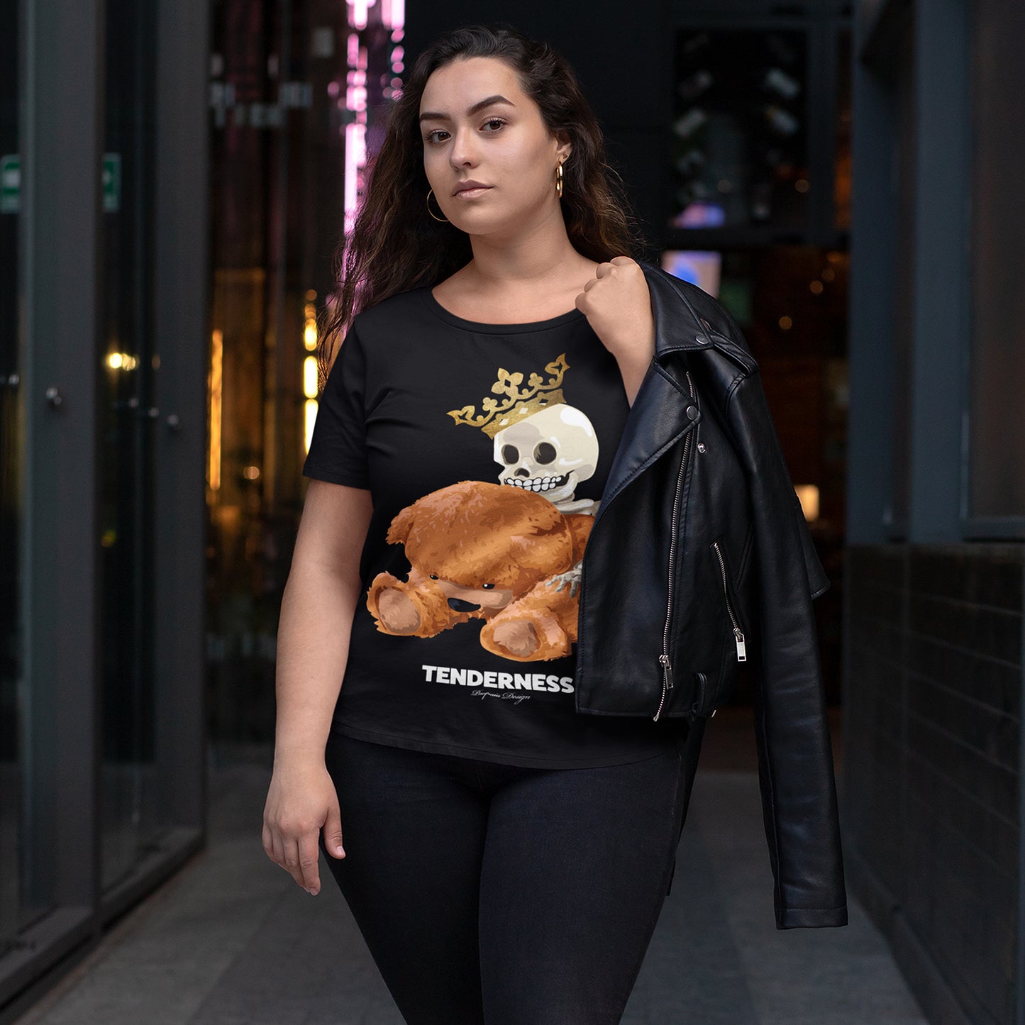 Skull and Bear White and Black Cotton T-Shirts