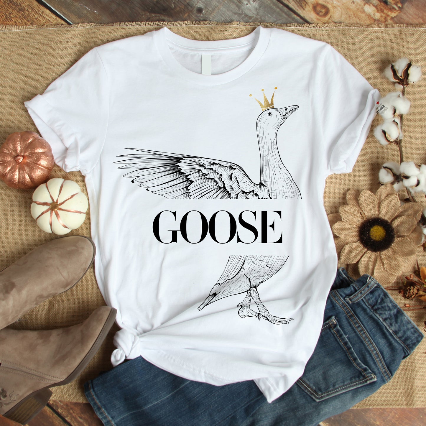 GooSe White T-Shirts
