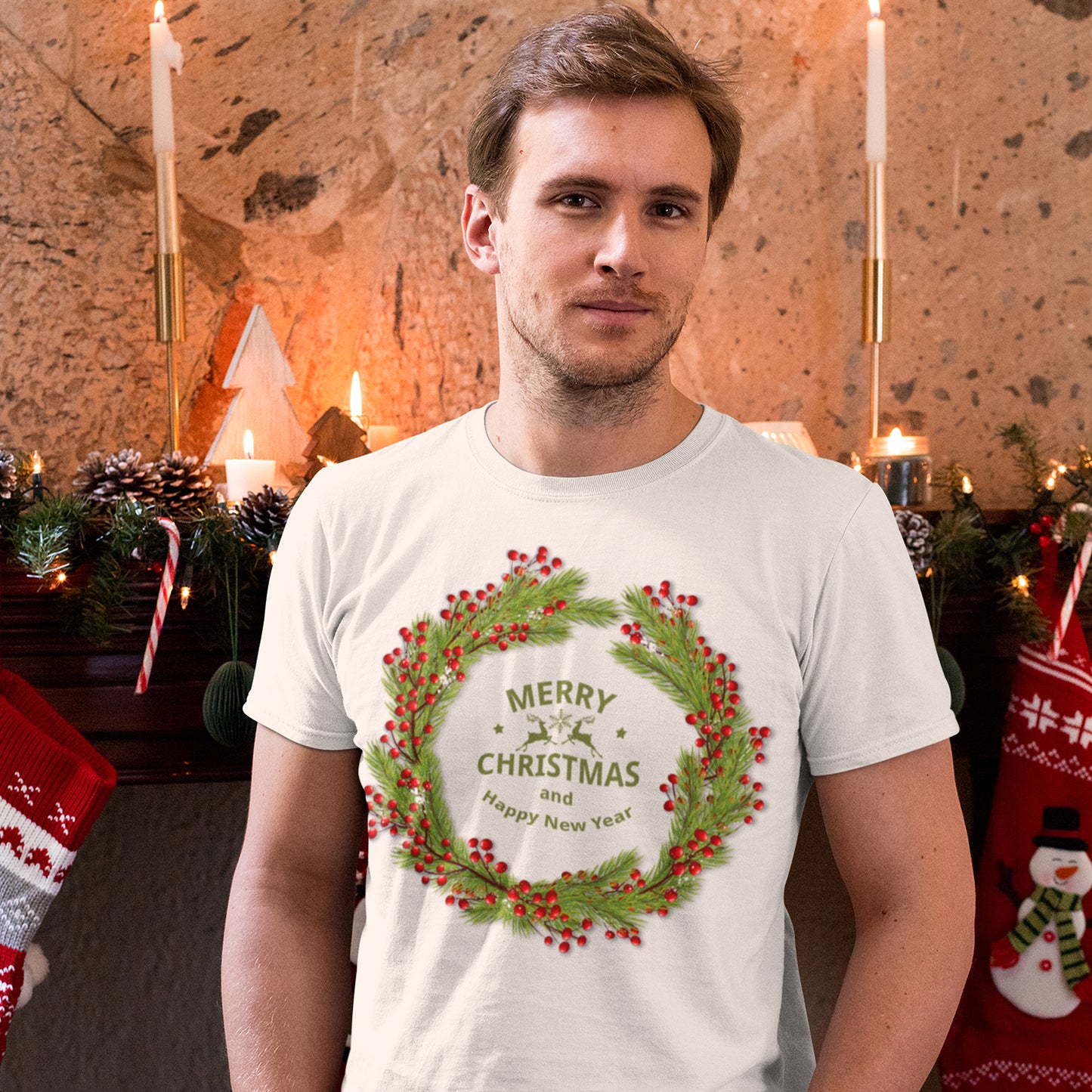 Merry Christmas White T-Shirts