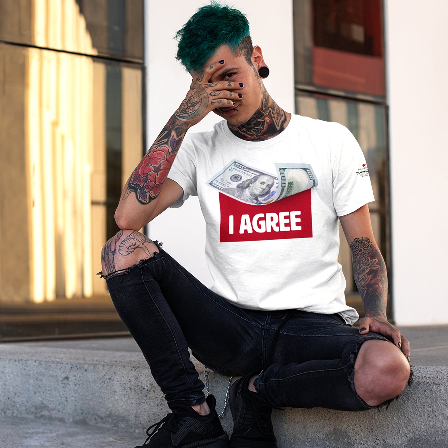 I Agree White T-Shirts