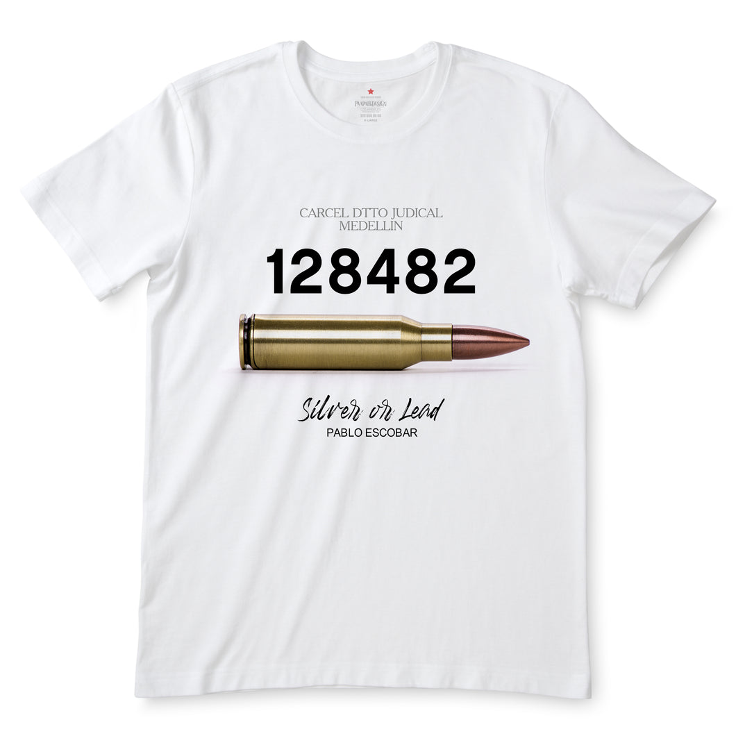 Silver or Lead White T-Shirts