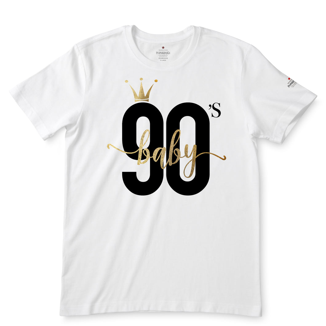 90's Baby White T-Shirts
