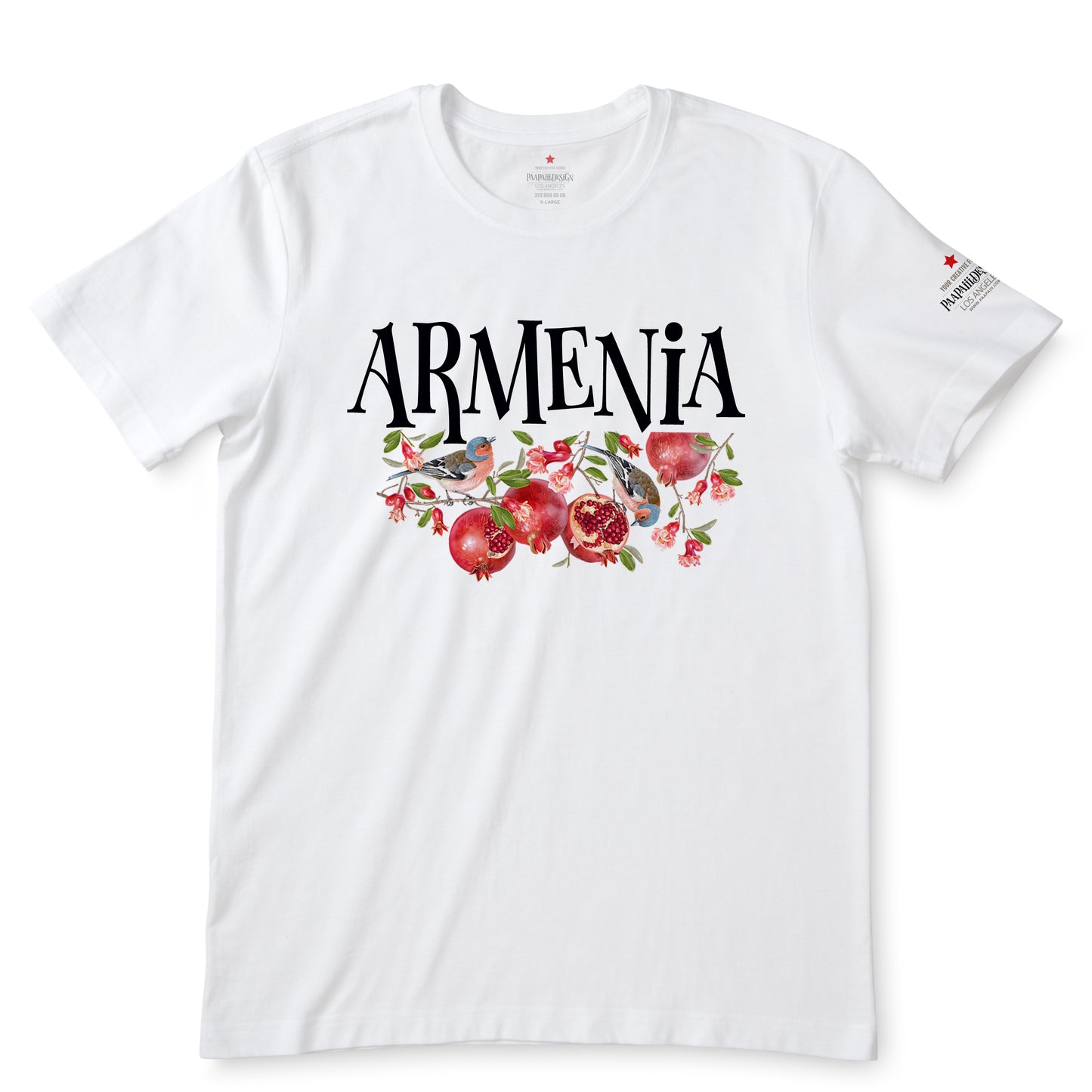 Armenian Pomegranate White  T-Shirts