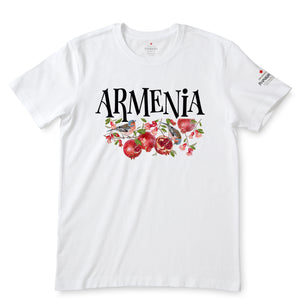 Armenian Pomegranate White  T-Shirts