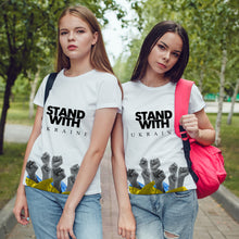 Load image into Gallery viewer, Stand With Ukraine White T-Shirts