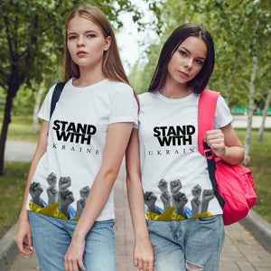 Stand With Ukraine White T-Shirts