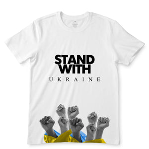 Stand With Ukraine White T-Shirts