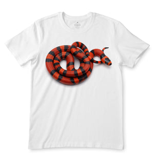 5D Snake White T-Shirts