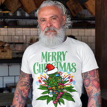 Load image into Gallery viewer, Merry Green Christmas White T-Shirts