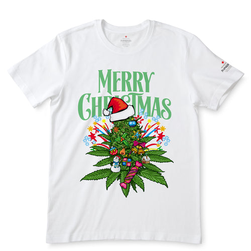 Merry Green Christmas White T-Shirts