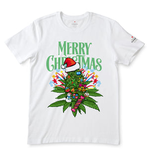 Merry Green Christmas White T-Shirts