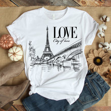 Load image into Gallery viewer, City Of Love Withe T-Shirts