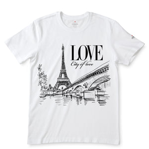 City Of Love Withe T-Shirts
