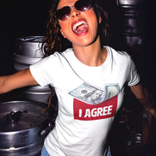 Load image into Gallery viewer, I Agree White T-Shirts