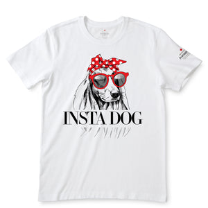 INSTA Dog White  T-Shirts