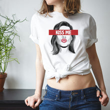Load image into Gallery viewer, Kiss Me White  T-Shirts