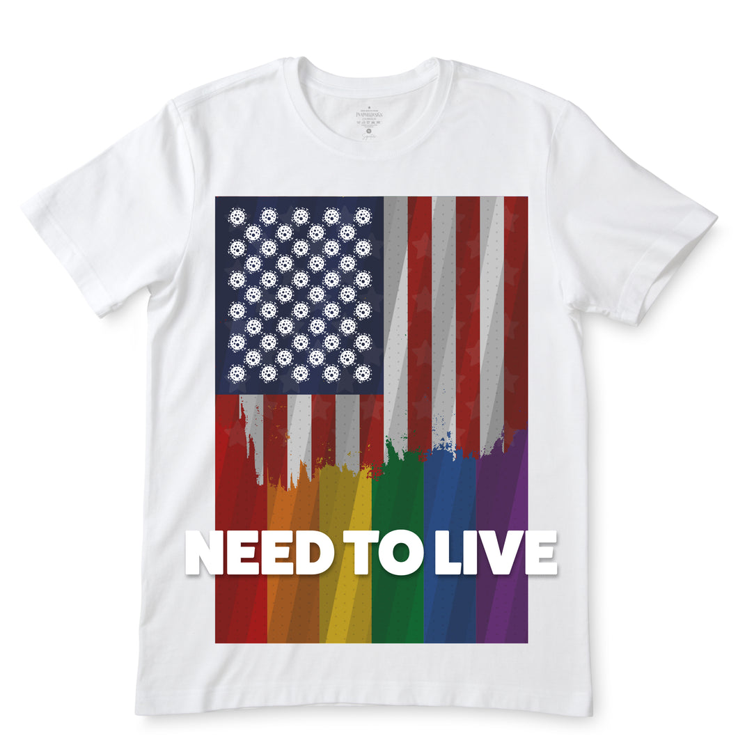 Need To Live With Love White T-Shirts