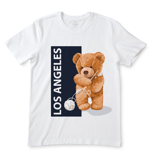Los Angeles Bear White T-Shirts