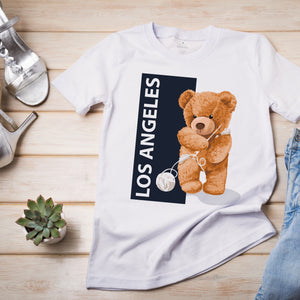 Los Angeles Bear White T-Shirts