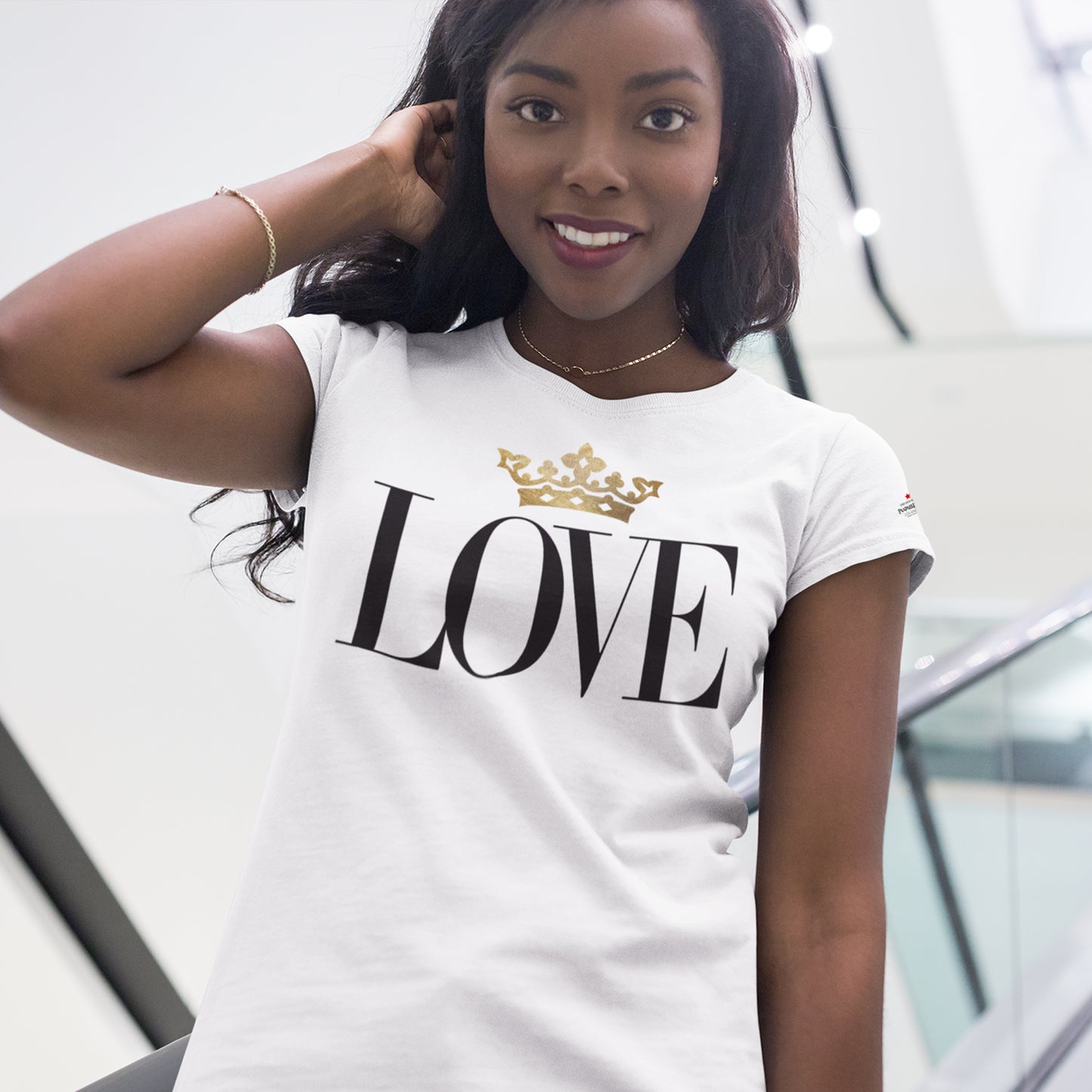Gold Love White T-Shirts