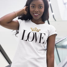 Load image into Gallery viewer, Gold Love White T-Shirts