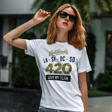 Load image into Gallery viewer, California 420 White T-Shirts