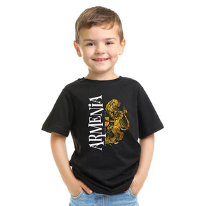 Golden Lion Armenian Coat of Arms Black  T-Shirts