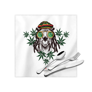 Californian Lifestyle  White Cloth Dinner Napkins , 17"x17"