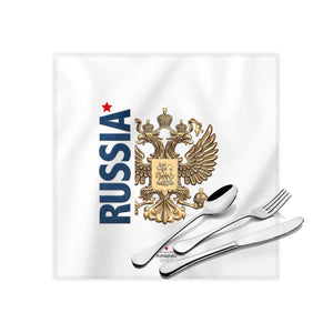 Russian Coat Of Arms Cloth Dinner Napkins , 17"x17"