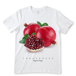 Pomegranate White T-Shirts