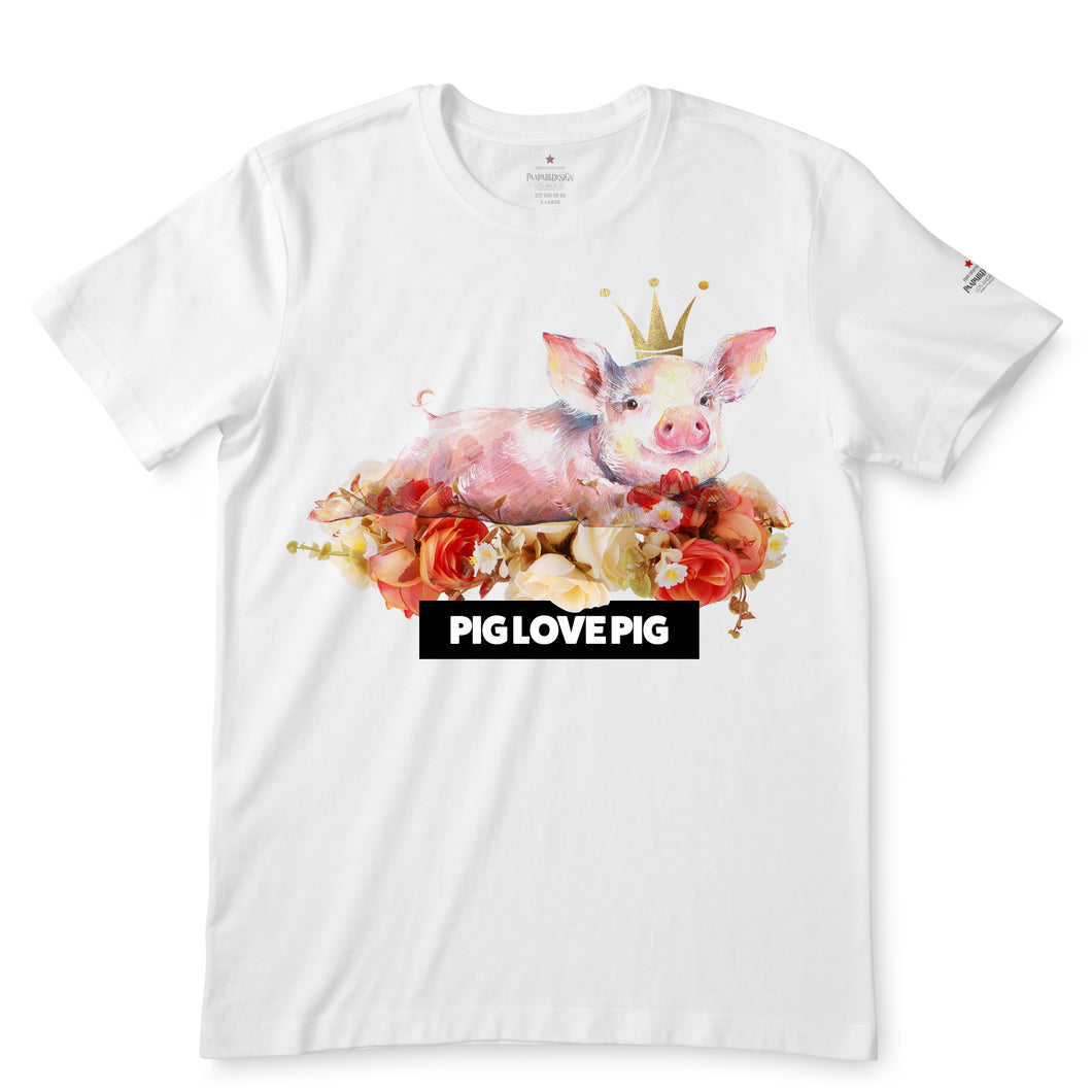 PIG LOVE PIG White  T-Shirts