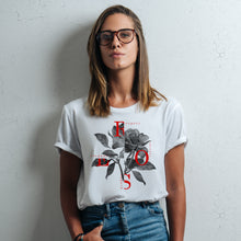 Load image into Gallery viewer, Elegant Rose White T-Shirts
