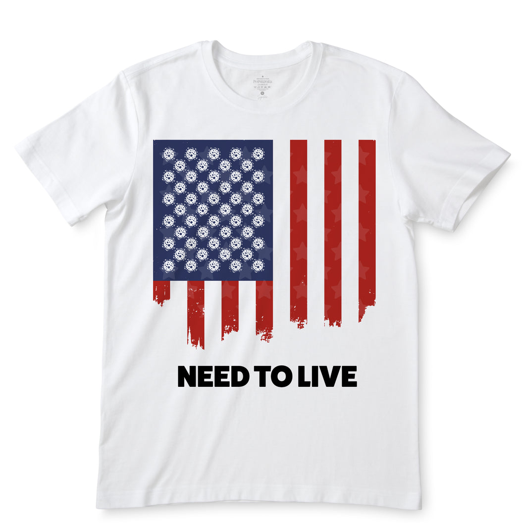 Need To Live White T-Shirts