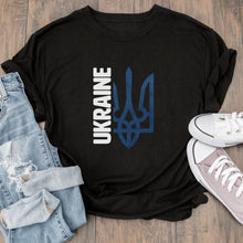 Load image into Gallery viewer, Ukrainian Coat of Arms  Black  T-Shirts